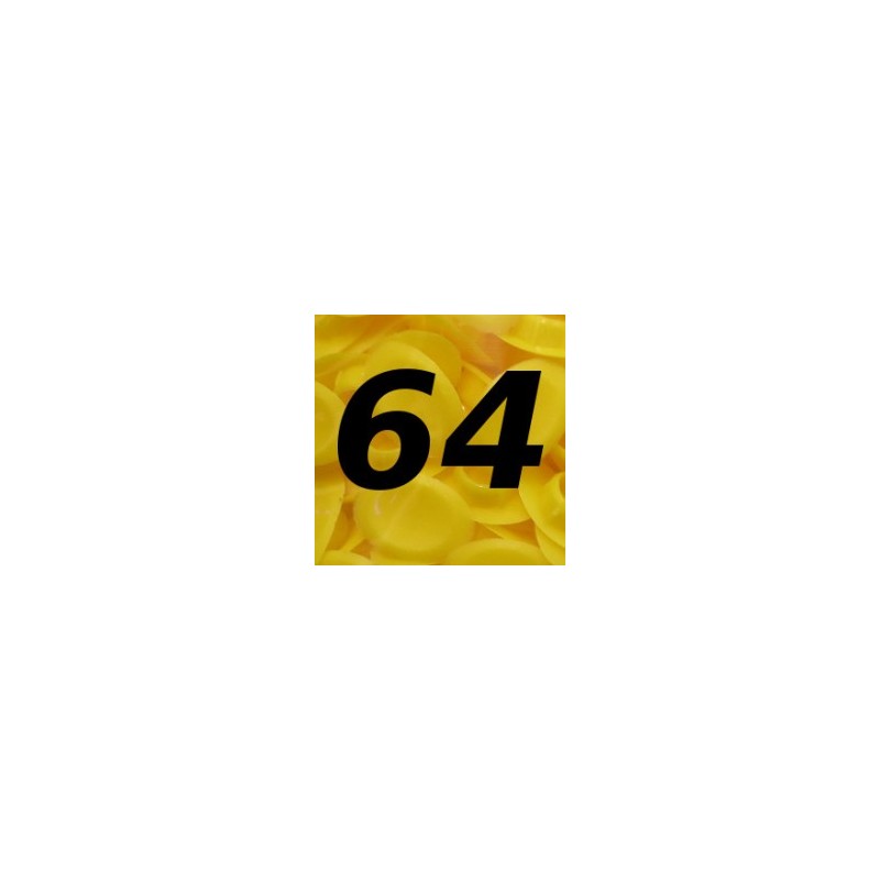 64 Veloplugs Gelb